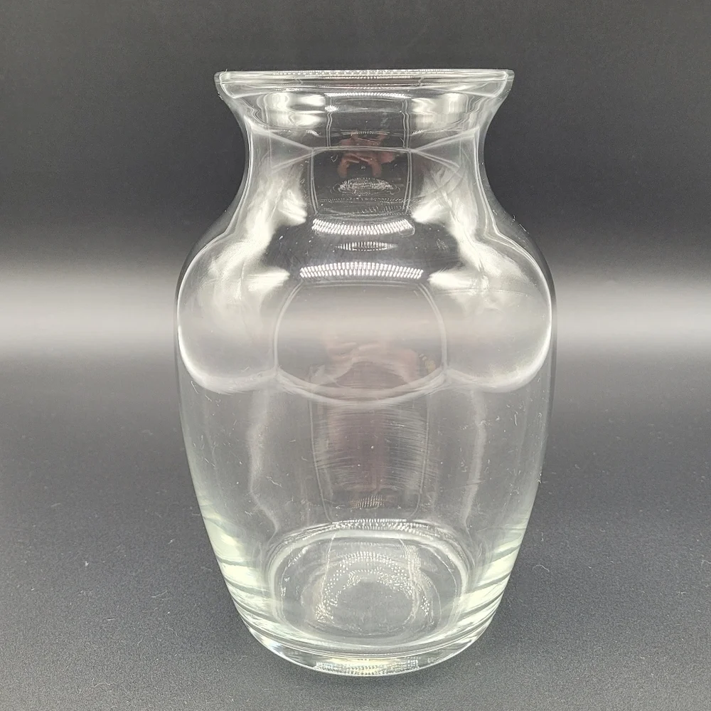 Clear Glass Flower Vase 7in​​​